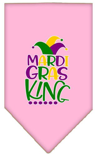 Pet and Dog Bandana Screen Printed, "Mardi Gras King"