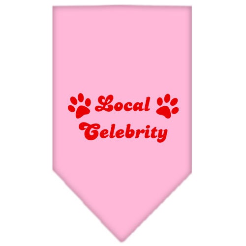 Pet and Dog Bandana Screen Printed, "Local Celebrity"