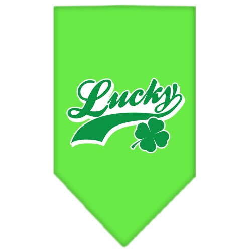 Pet and Dog Bandana Screen Printed,  "Lucky Swoosh"