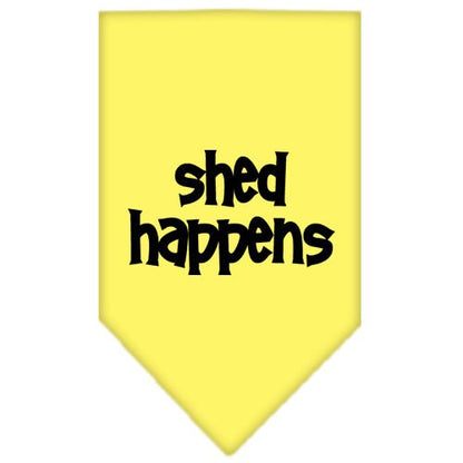 Pet and Dog Bandana Screen Printed, "Shed Happens"