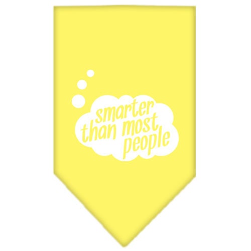 Pet and Dog Bandana Screen Printed, "Smarter Than Most People"