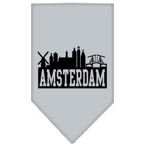 Pet and Dog Bandana Screen Printed, "Amsterdam Skyline"