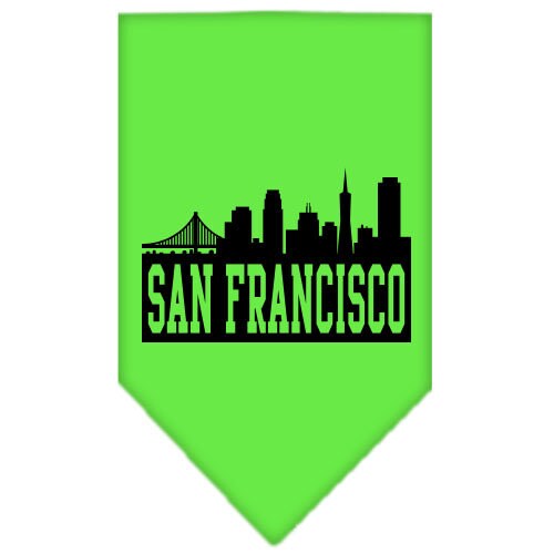 Pet and Dog Bandana Screen Printed, "San Francisco Skyline"