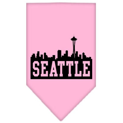 Pet and Dog Bandana Screen Printed, "Seattle Skyline"