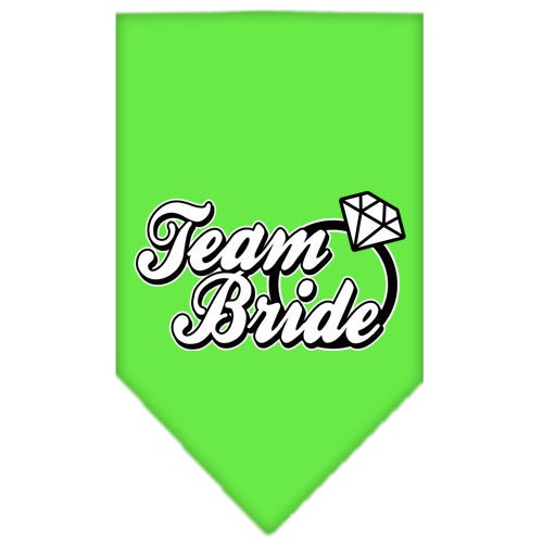 Pet and Dog Bandana Screen Printed, "Team Bride"