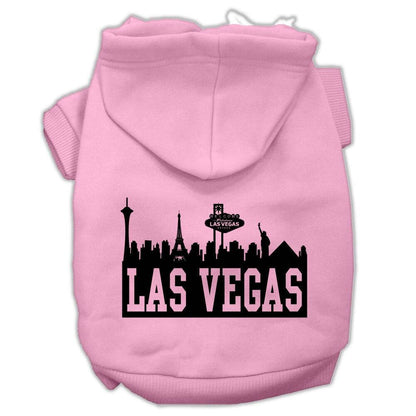 Pet, Dog & Cat Hoodie Screen Printed, "Las Vegas Skyline"