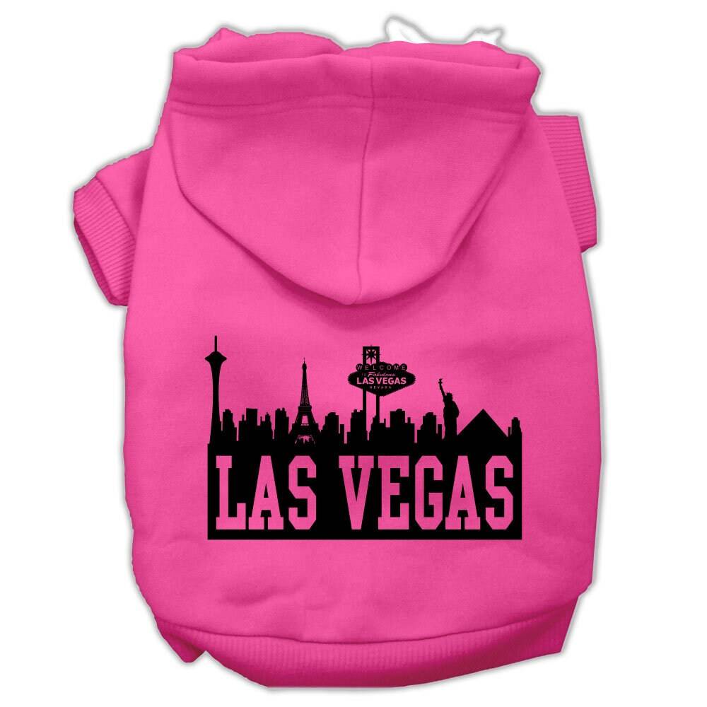 Pet, Dog & Cat Hoodie Screen Printed, "Las Vegas Skyline"