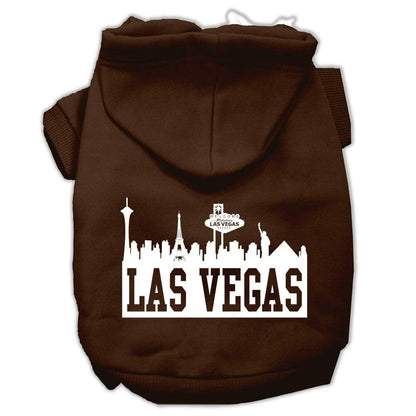 Pet, Dog & Cat Hoodie Screen Printed, "Las Vegas Skyline"