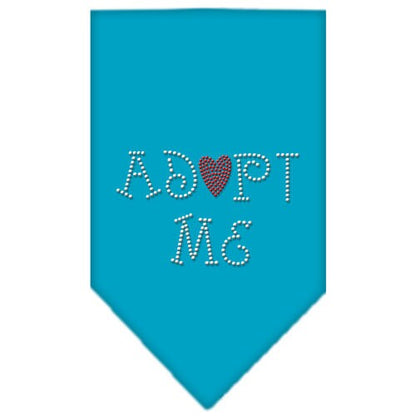 Pet and Dog Bandana Rhinestone, "Adopt Me"