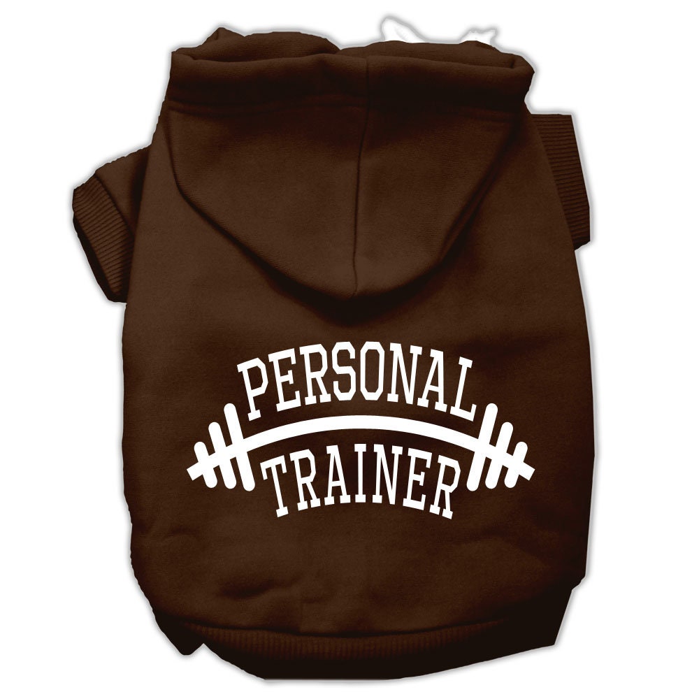 Pet, Dog & Cat Hoodie Screen Printed, "Personal Trainer"