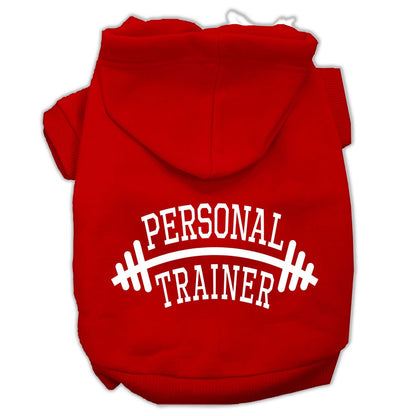 Pet, Dog & Cat Hoodie Screen Printed, "Personal Trainer"