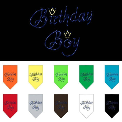 Pet and Dog Bandana Rhinestone, "Birthday Boy"