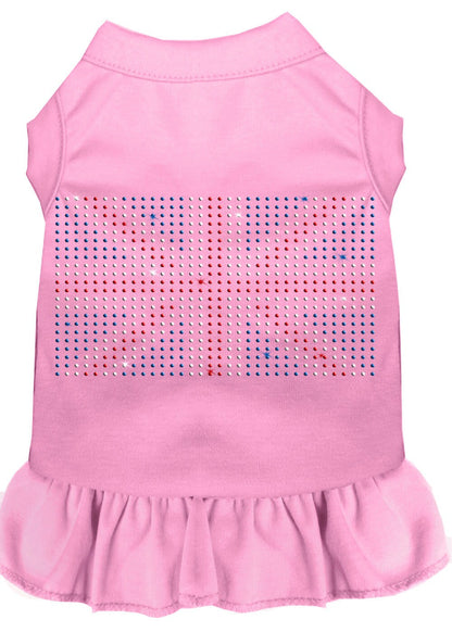 Pet Dog & Cat Dress Rhinestone, "British Flag"