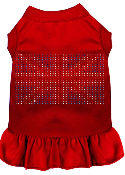 Pet Dog & Cat Dress Rhinestone, "British Flag"