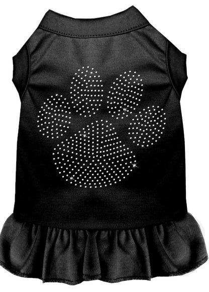 Pet Dog & Cat Dress Rhinestone, "Clear Paw"