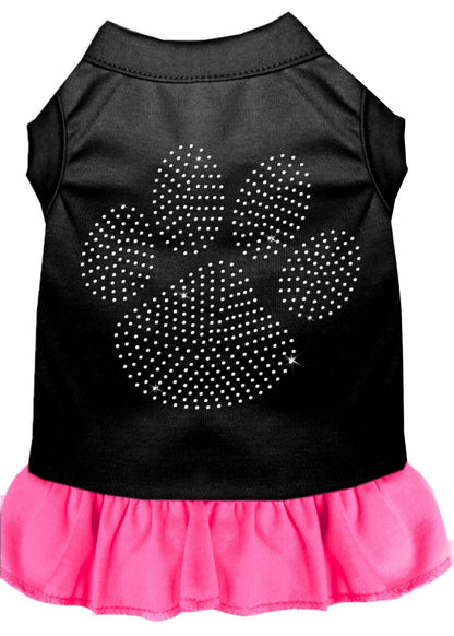 Pet Dog & Cat Dress Rhinestone, "Clear Paw"