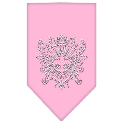 Pet and Dog Bandana Rhinestone, "Fleur De Lis Shield"