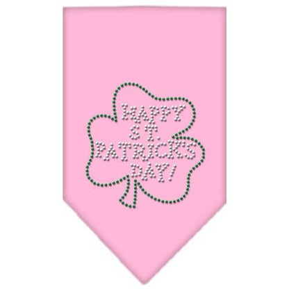 Pet and Dog Bandana Rhinestone, "Happy St. Patrick's Day"