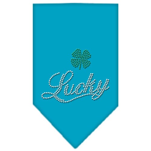 Pet and Dog Bandana Rhinestone, "Lucky Script"