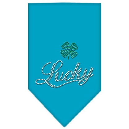 Pet and Dog Bandana Rhinestone, "Lucky Script"