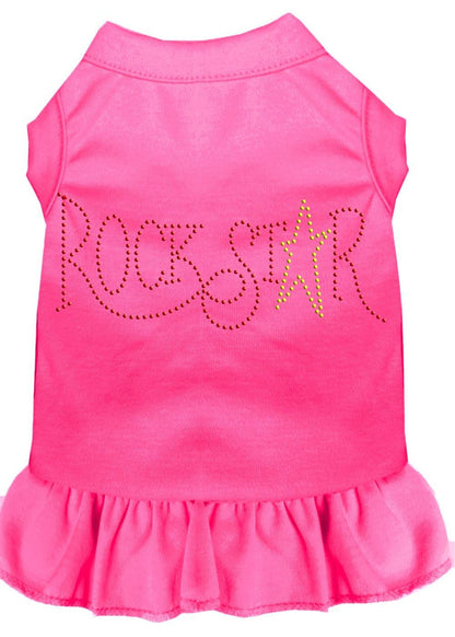 Pet Dog & Cat Dress Rhinestone, "RockStar"