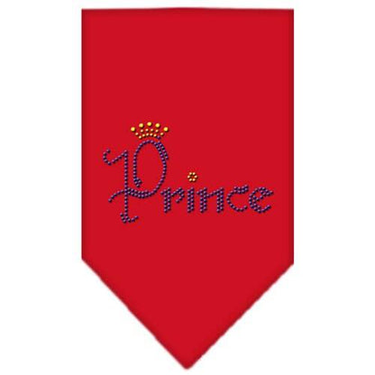 Pet and Dog Bandana Rhinestone, "Prince"