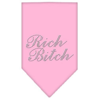 Pet and Dog Bandana Rhinestone, "Rich Bitch"