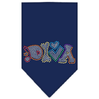 Pet and Dog Bandana Rhinestone, "Technicolor Diva"