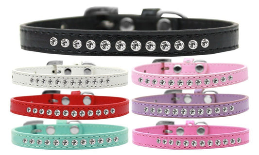 Dog, Puppy & Pet Fashion Collar, "Clear Crystal"