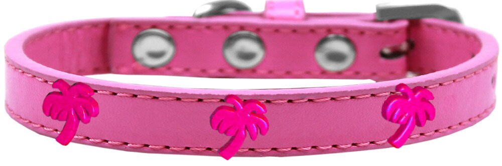 Dog, Puppy & Pet Widget Fashion  Collar, "Pink Palm Tree"