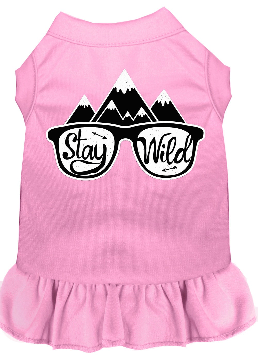 Pet Dog & Cat Dress Screen Printed, "Stay Wild"