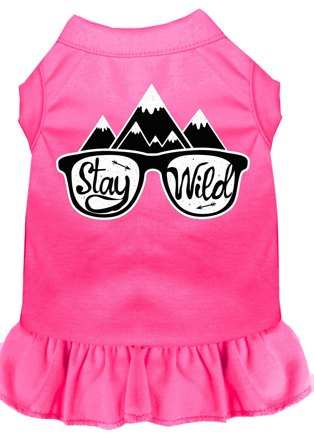 Pet Dog & Cat Dress Screen Printed, "Stay Wild"