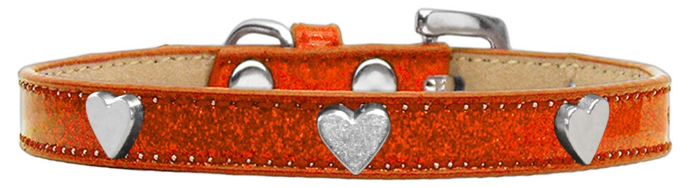 Dog, Puppy & Pet Widget Ice Cream Collar, "Silver Heart"