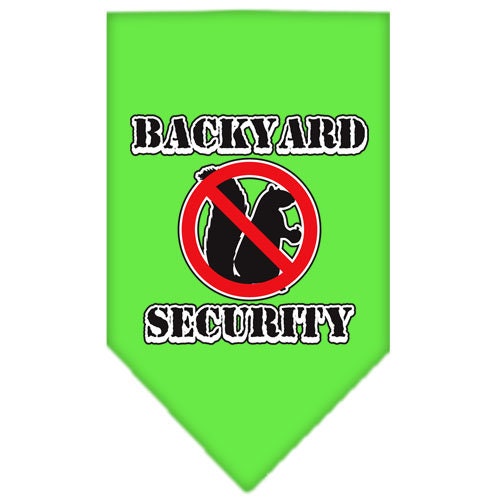 Pet and Dog Bandana Screen Printed, "Backyard Security"