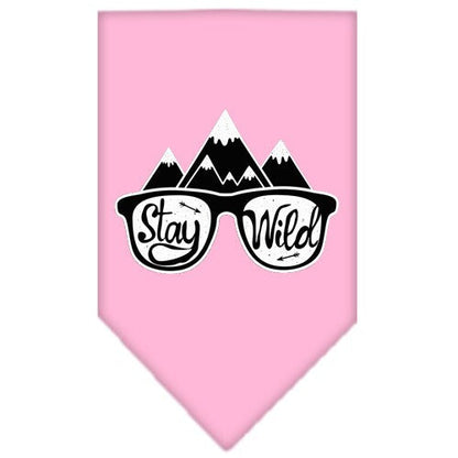 Dog Bandana Screen Printed, "Stay Wild"