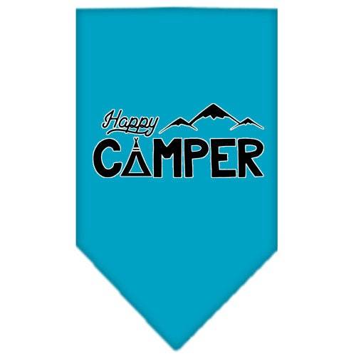 Pet and Dog Bandana Screen Printed, "Happy Camper"