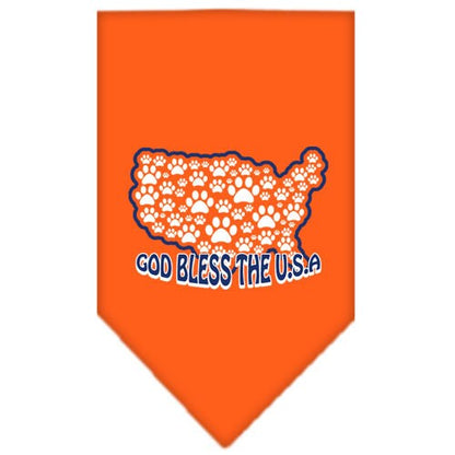 Pet and Dog Bandana Screen Printed, "God Bless The USA"