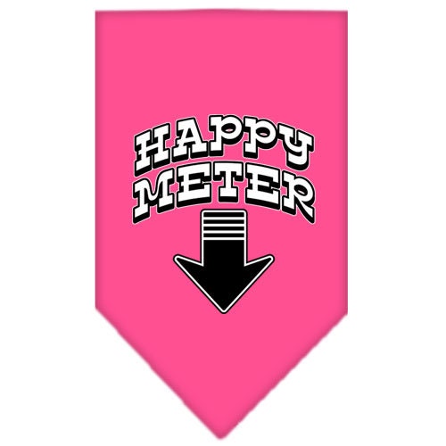 Pet and Dog Bandana Screen Printed, "Happy Meter"