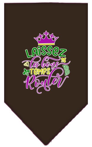 Pet and Dog Bandana Screen Printed, "Laissez Les Bons Temps Rouler"