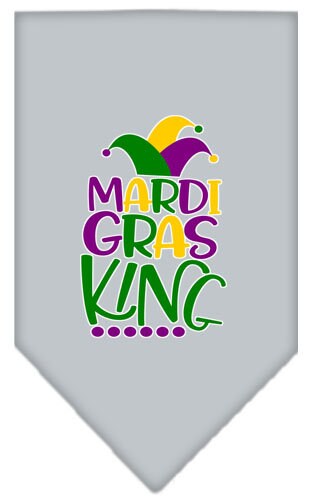 Pet and Dog Bandana Screen Printed, "Mardi Gras King"