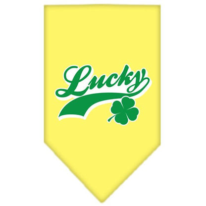 Pet and Dog Bandana Screen Printed,  "Lucky Swoosh"