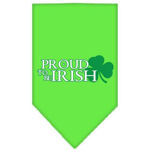 Pet and Dog Bandana Screen Printed, "Proud To Be Irish"