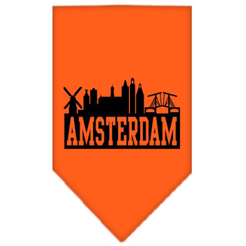 Pet and Dog Bandana Screen Printed, "Amsterdam Skyline"