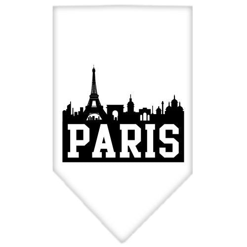 Pet and Dog Bandana Screen Printed, "Paris Skyline"