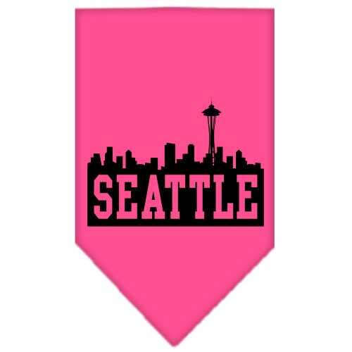 Pet and Dog Bandana Screen Printed, "Seattle Skyline"