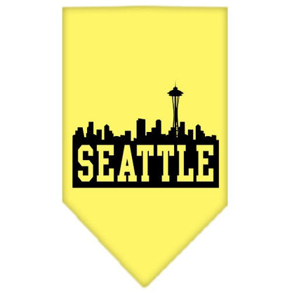 Pet and Dog Bandana Screen Printed, "Seattle Skyline"