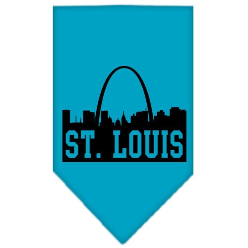 Pet and Dog Bandana Screen Printed, "St. Louis Skyline"