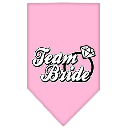 Pet and Dog Bandana Screen Printed, "Team Bride"