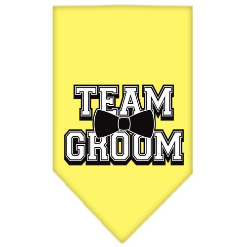 Pet and Dog Bandana Screen Printed, "Team Groom"