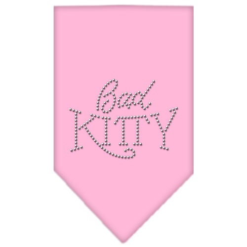 Pet and Dog Bandana Rhinestone, "Bad Kitty"